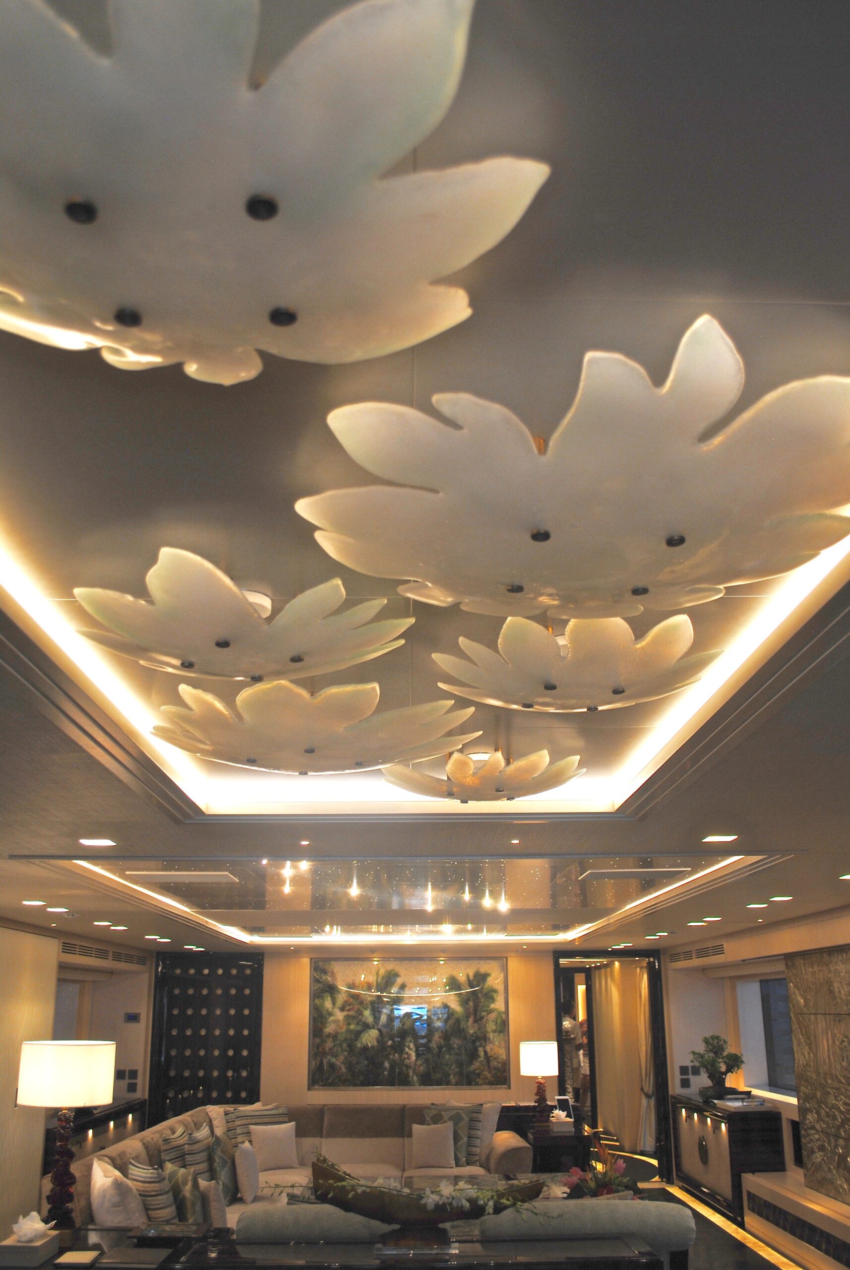 Scorpion Main Salon Murano lights